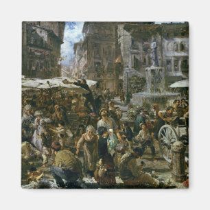 Der Markt von Verona Magnet