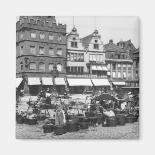 Der Marktplatz am Trier, c.1910 Magnet