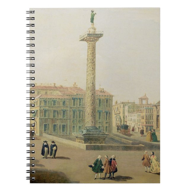 Der Marktplatz Colonna, Rom Notizblock (Vorderseite)