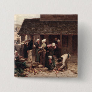 Der Marktplatz von Ploudalmezeau Button