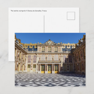 Der Marmorhof des Versailles Palace, Frankreich Postkarte