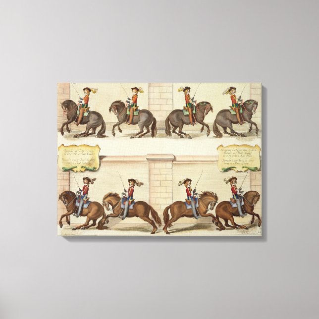 Der Marquis von Newcastle auf der Horseback-Demons Leinwanddruck (Vorderseite)