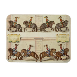 Der Marquis von Newcastle zu Pferd Demonstratin Magnet
