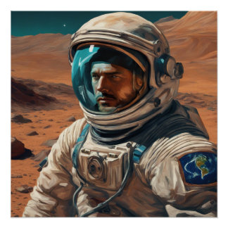Der Marsexplorer KI Poster