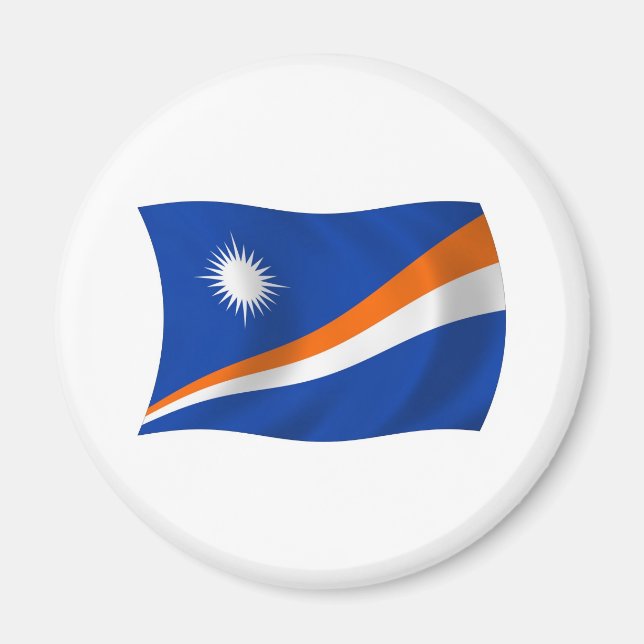 Der Marshallinseln Flagge Magnet (Vorne)