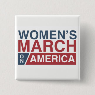 Der März der Frauen auf Amerika Button