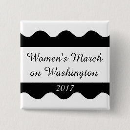 Der März der Frauen auf Washington Button