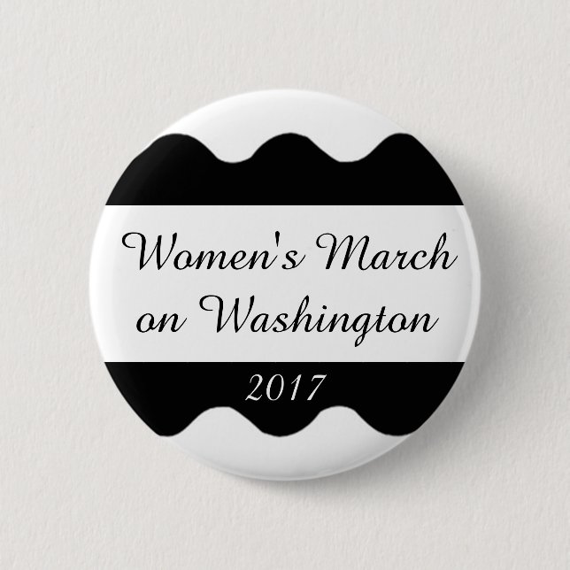 Der März der Frauen auf Washington Button (Vorderseite)