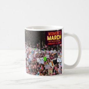 Der März der Frauen auf Washington Tasse
