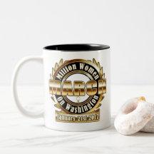 Der März Million Frauen auf schwarzem Gold