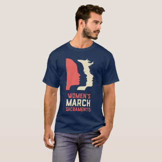 Der März-Sacramento-Männer der Frauen die Marine-T T-Shirt