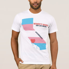 Der März SLO - Transgender-Stolz-Flagge der Frauen T-Shirt