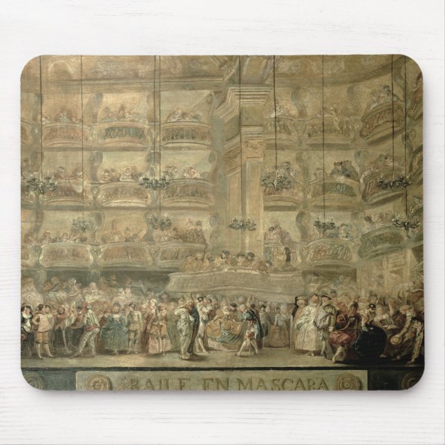 Der Maskenball, c.1767 Mousepad (Vorne)