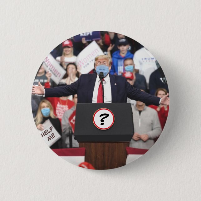 Der Maskierte Präsident: Donald J. Trump Button (Vorderseite)