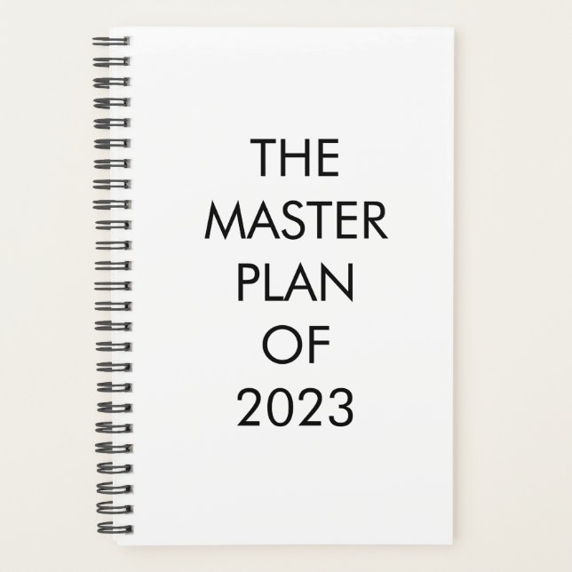 DER MASTER-PLAN PLANER (Vorderseite)