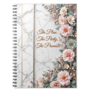Der Masterplan | Art Deco Goldfolie Hochzeit Notizblock