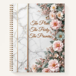 Der Masterplan | Luxus-Marmor- & Blumenhochzeit Notizbuch