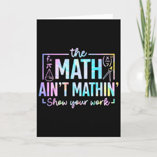 Der Mathe-Unterricht ist nicht lustig, lustiger Ma Karte
