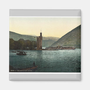 Der Mäuseturm, Bingen, der Rhein, Deutschland verg Magnet
