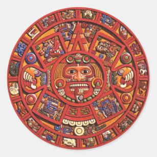Der Maya-Kalender Runder Aufkleber