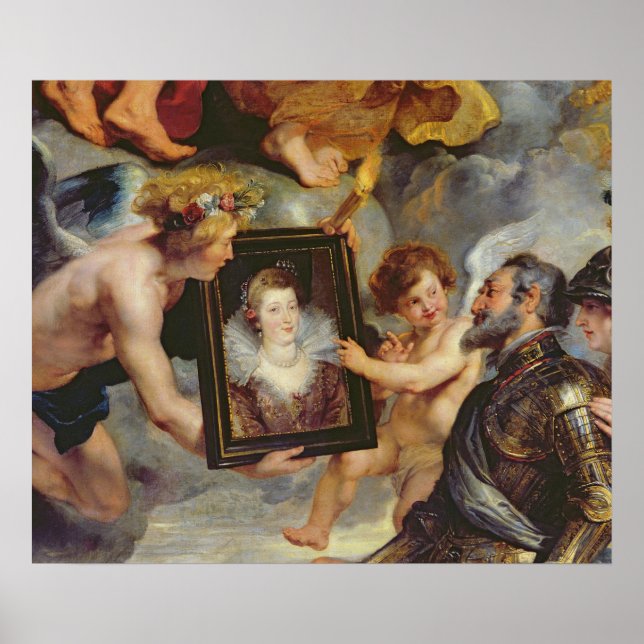 Der Medici-Zyklus: Henri IV erhält Portrait Poster (Vorne)