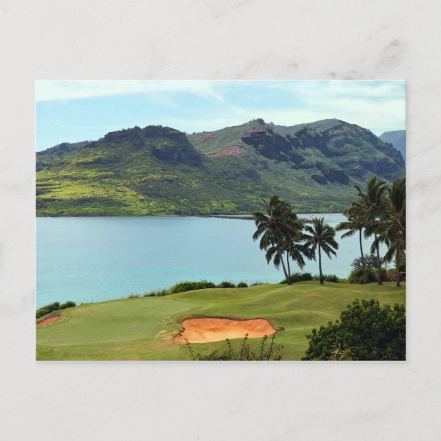Der Meereskurs in Hokuala, Kauai, Hawaii Postkarte (Vorderseite)