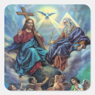 Der meiste Dreifaltigkeit-Aufkleber Quadratischer Aufkleber