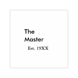 Der Meister Boss Name EST Jahr Datum Mann König Ti Permastempel
