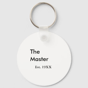 Der Meister Boss Name EST Jahr Datum Mann König Ti Schlüsselanhänger
