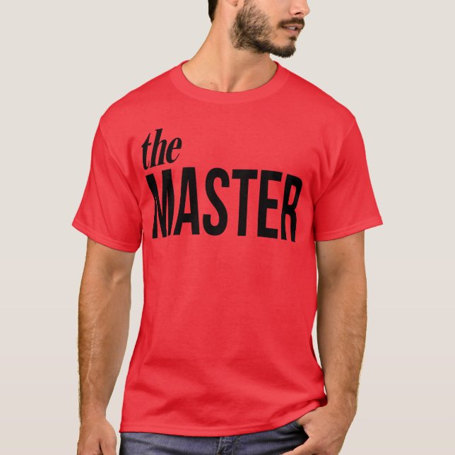 Der Meister der Remster Vater und Sohn Motiv lusti T-Shirt (Vorderseite)
