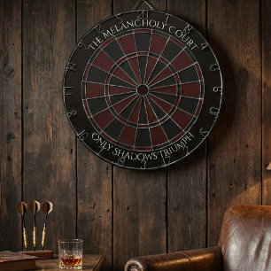 Der melancholische Hof - Gothic Dark Academia Anpa Dartscheibe