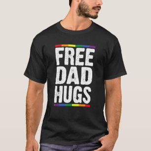Der Mens Free Vater Hugs LGB unterstützt den glück T-Shirt