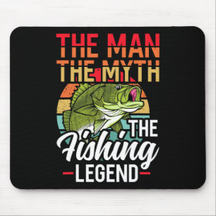 Der Mensch, der Mythos, der Fisch lebt die Jagd Mousepad