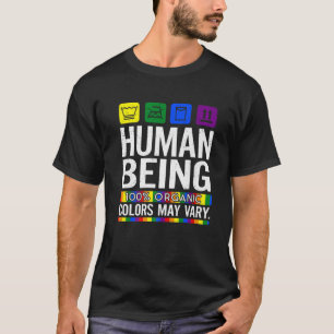 Der Mensch, der zu 100 % Bio ist, kann LGBT-Prid v T-Shirt