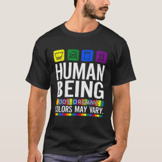Der Mensch, der zu 100 % Bio ist, kann LGBT-Prid v T-Shirt
