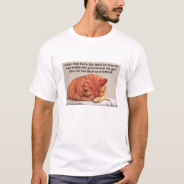 Der Mensch dreht den Tisch (hellen) T - Shirt