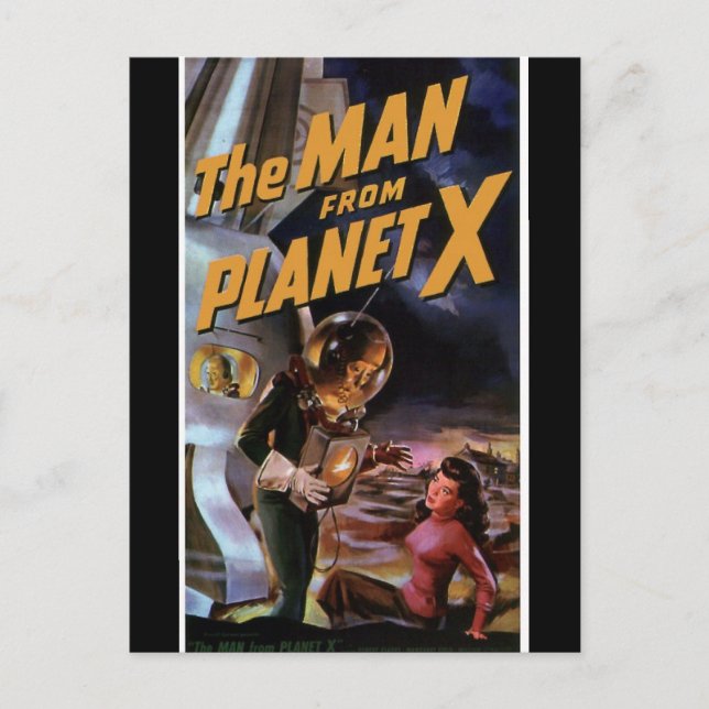 Der Mensch fon Planet X Postkarte (Vorderseite)