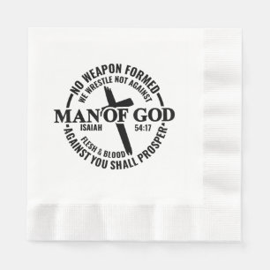 Der Mensch Gottes, keine gegen mich gewachsene Waf Serviette