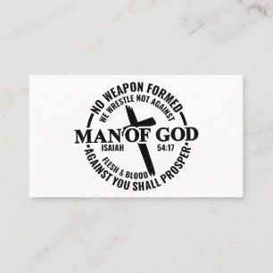 Der Mensch Gottes, keine gegen mich gewachsene Waf Visitenkarte