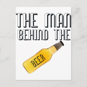 Der Mensch hinter dem Bier Postkarte