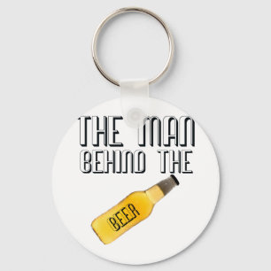 Der Mensch hinter dem Bier Schlüsselanhänger