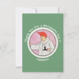 Der Mensch im Mond Gänse Geburtstagsgegenstände Dankeskarte