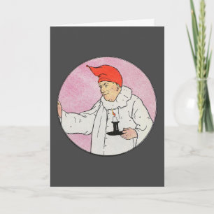 Der Mensch im Mond Gänse Kinderzimmer Rhyme Karte