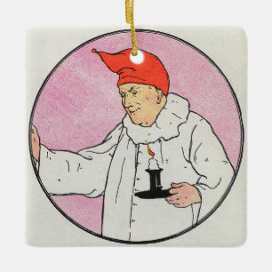 Der Mensch im Mond Gänse Kinderzimmer Rhyme Keramikornament