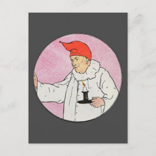 Der Mensch im Mond Gänse Kinderzimmer Rhyme Postkarte
