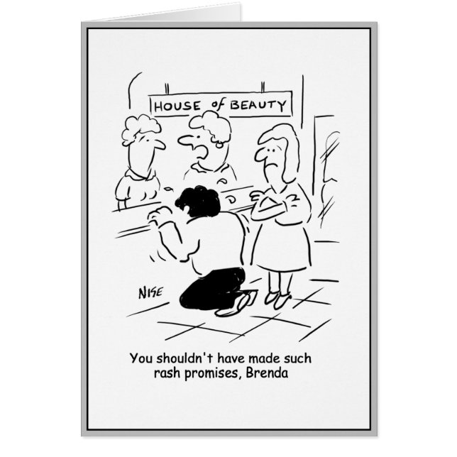 Der Mensch im Schönheitssalon ist enorm enttäuscht (Vorne)