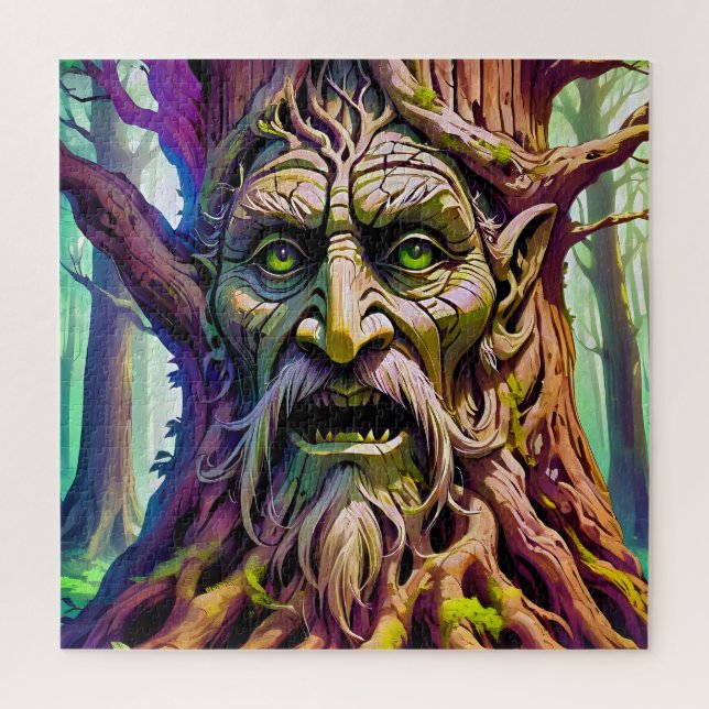Der Mensch in einem Baum Puzzle (Vertikal)
