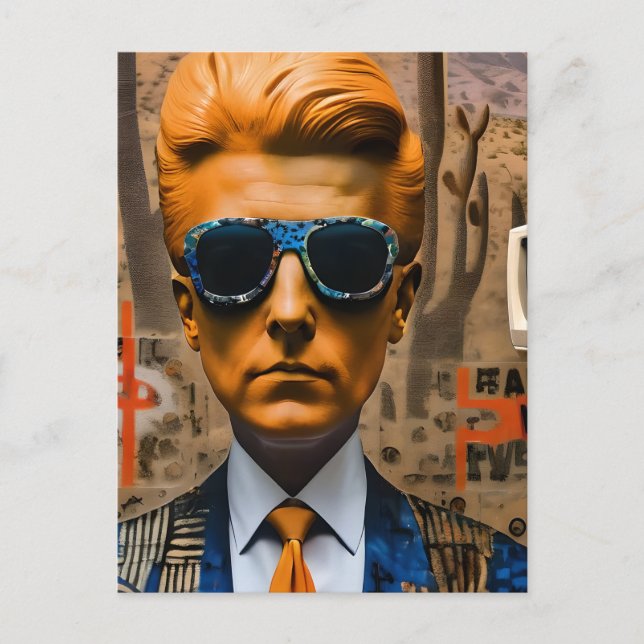 Der Mensch in einer abnehmenden Gesellschaft Postkarte (Vorderseite)