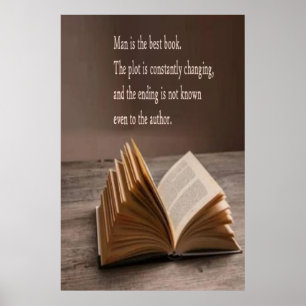 Der Mensch ist das beste Bücherposter Poster
