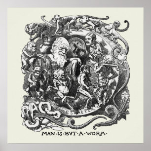 Der Mensch ist nur ein Wurm Poster